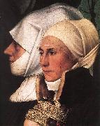 HOLBEIN, Hans the Younger Darmstadt Madonna (detail) sg oil